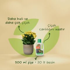Genta Çiçekli bitkiler için sıvı besini (Gübre) 500 ml
