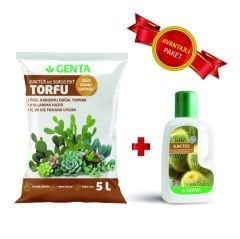 Kaktüs Bakım Paketi - Kaktüs Toprağı - Kaktüs Besini