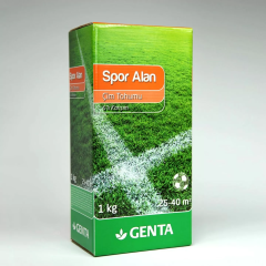 Spor Alan Çim Tohumu - Genta İlk Tesis Çim Gübresi - 40 m2 alan için