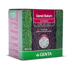 Onarım Çim Tohumu 1 Kg - Genta Genel Bakım Çim Gübresi 1 kg - Çim Onarım Paketi