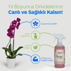 Hobitar Orkide Besini Vitamini 500 ml - %100 Doğal, Çiçeklendirici ve Köklendirici Formül