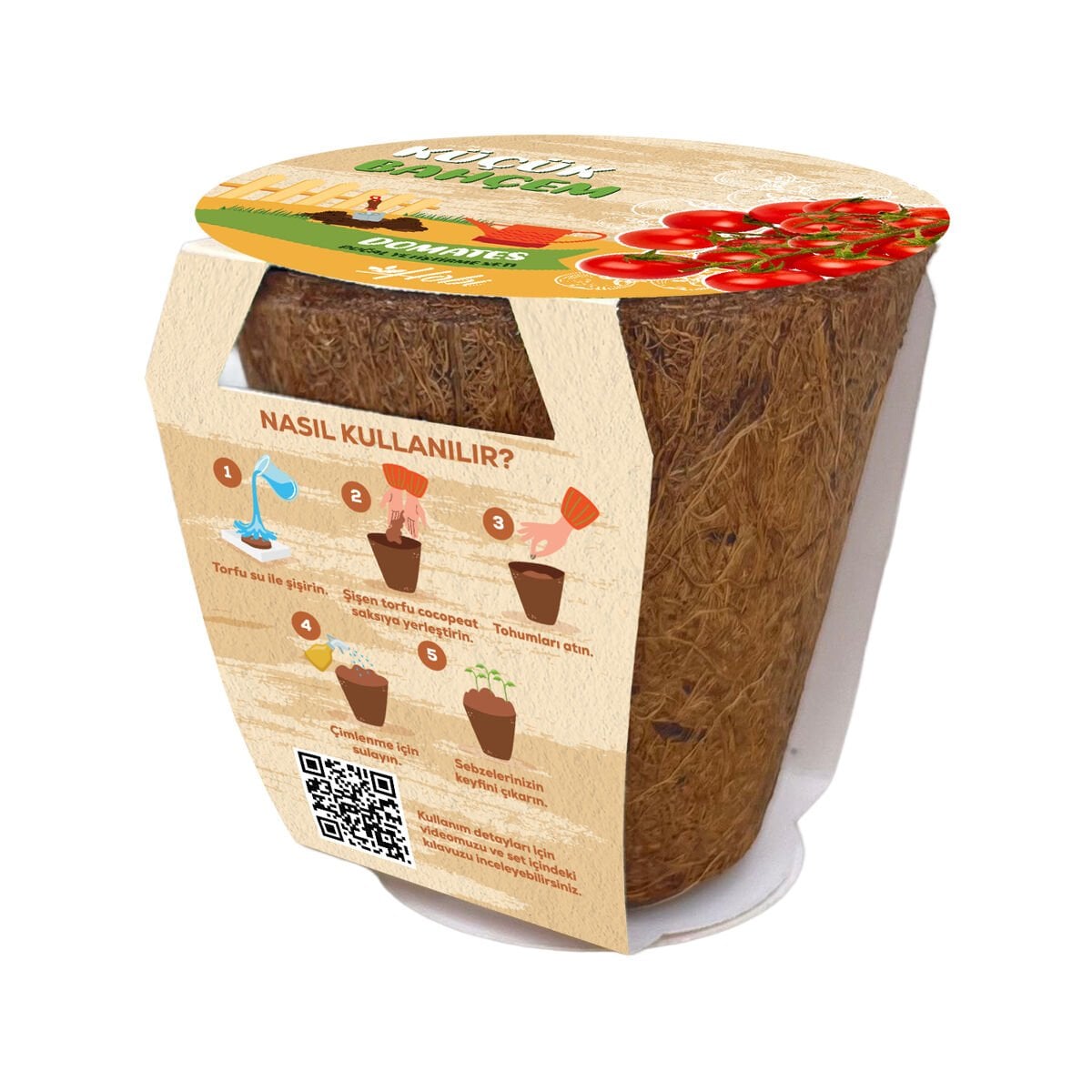 Küçük Bahçem Çeri Domates Yetiştirme Seti